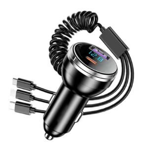 2 Port Car  Charges with 3 Cable -20W